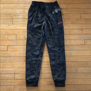 NWT Spalding Kids Camo Sweatpants in Black and Gray